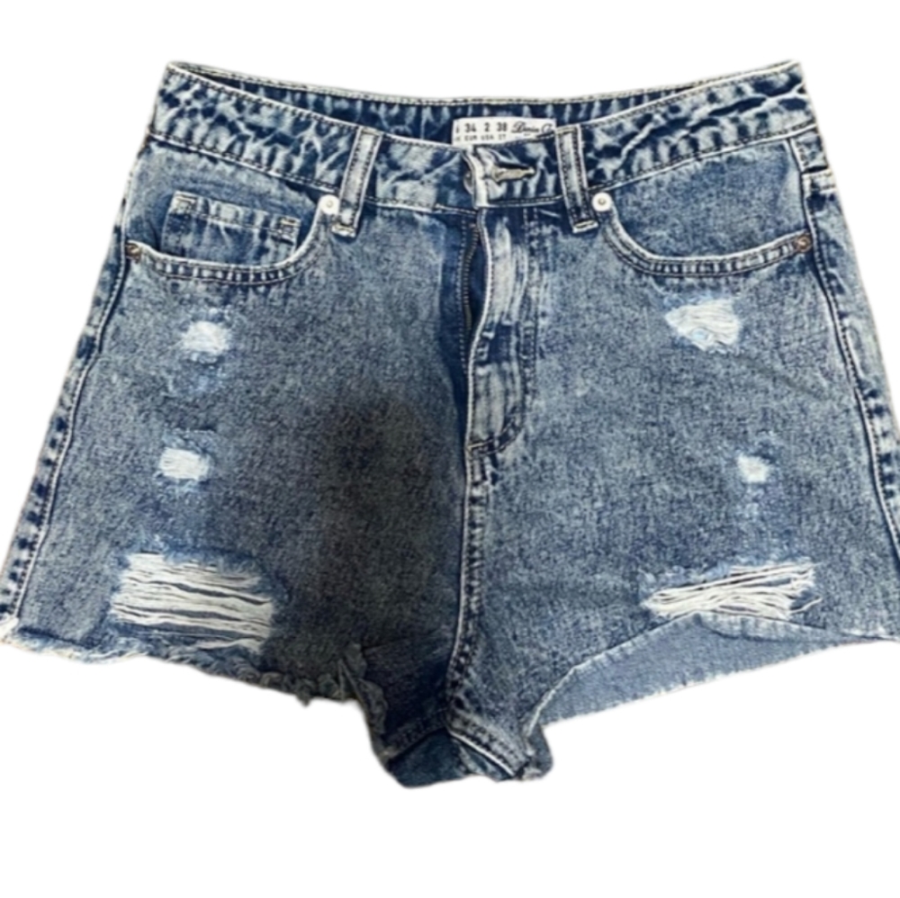 11. Primark High-waisted distressed shorts
